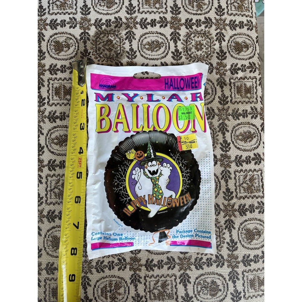 Anagram Halloween Ghost Helium Balloon - Vintage Halloween balloon - MYLAR